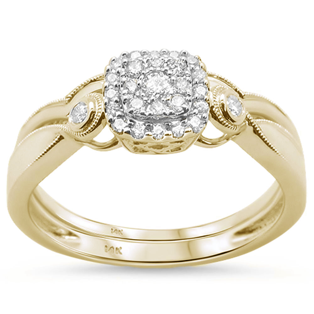 ''SPECIAL!.20ct 14KT Yellow Gold DIAMOND Engagement Ring Size 6.5''