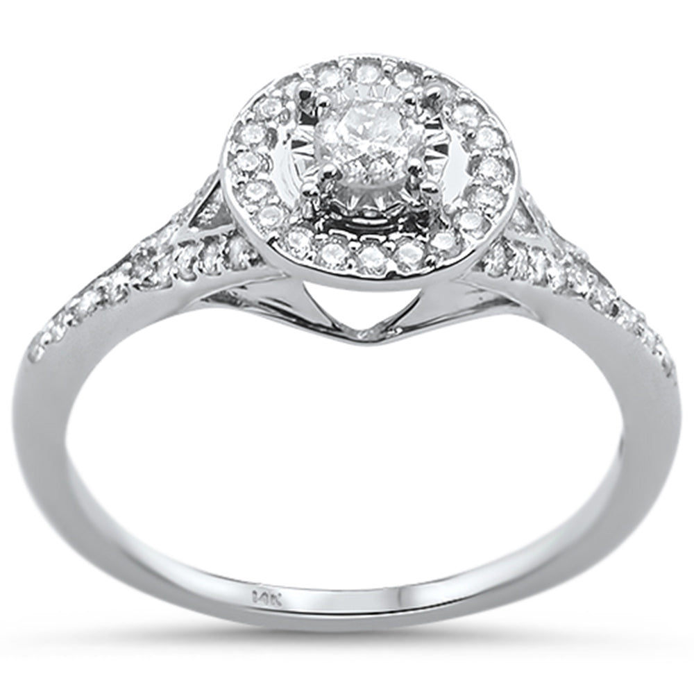 ''SPECIAL! .40ct 14KT White Gold Diamond Engagement RING Size 6.5''