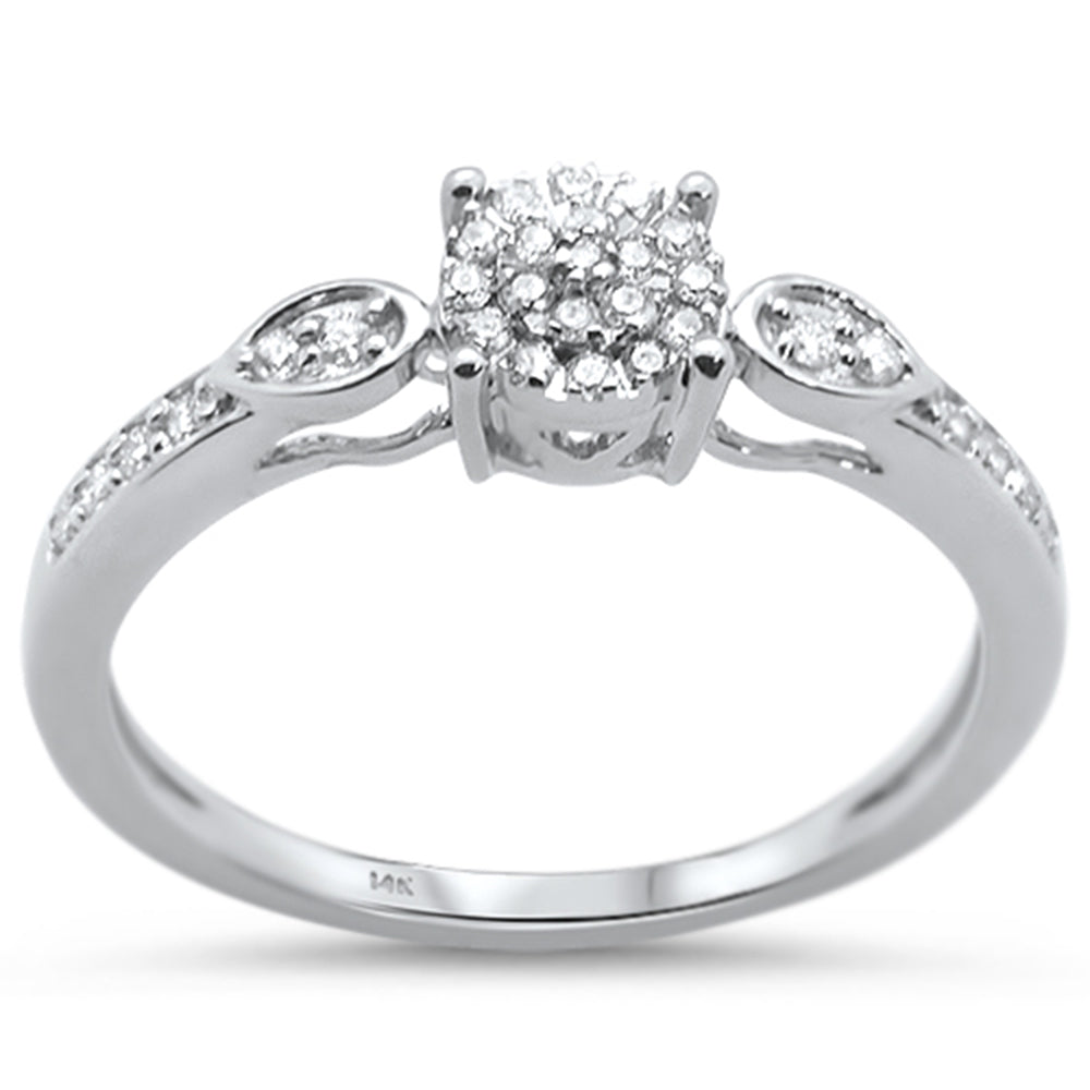 .17ct 14KT White Gold DIAMOND Engagement Ring Size 6.5