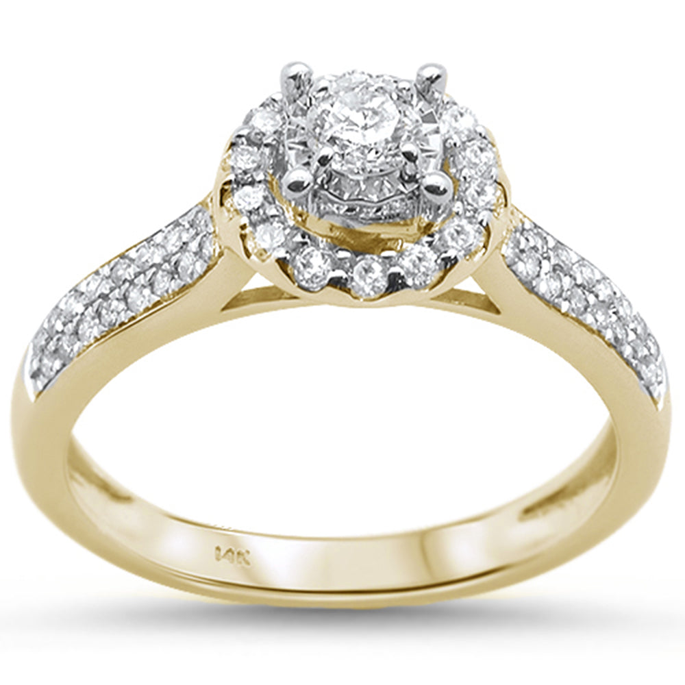 ''SPECIAL!.50ct 14KT Yellow GOLD Diamond Engagement Ring Size 6.5''