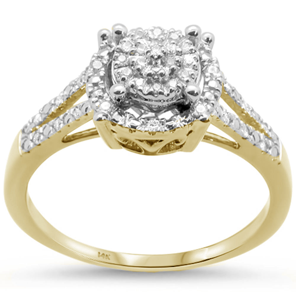 .14ct 14KT Yellow Gold DIAMOND Ring Size 6.5