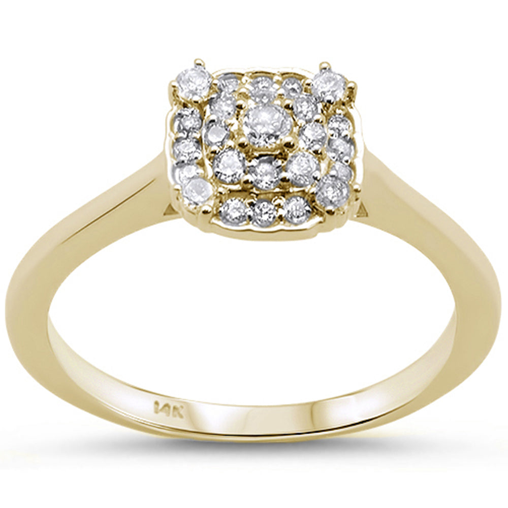 .26cts 14k Yellow Gold Diamond Engagement Solitaire RING Size 6.5
