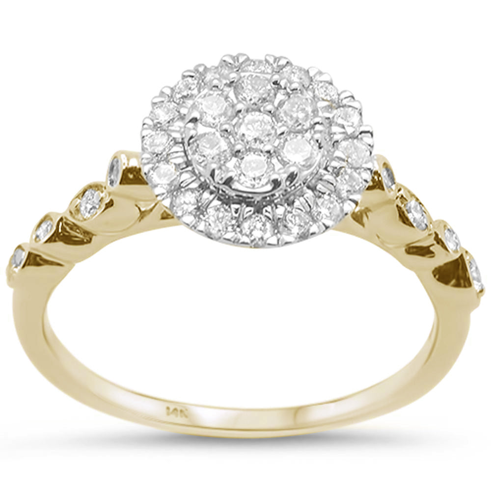 ''SPECIAL! .48CT G SI 14KT Yellow Gold Diamond Round Diamond Solitaire Style RING Size 6.5''