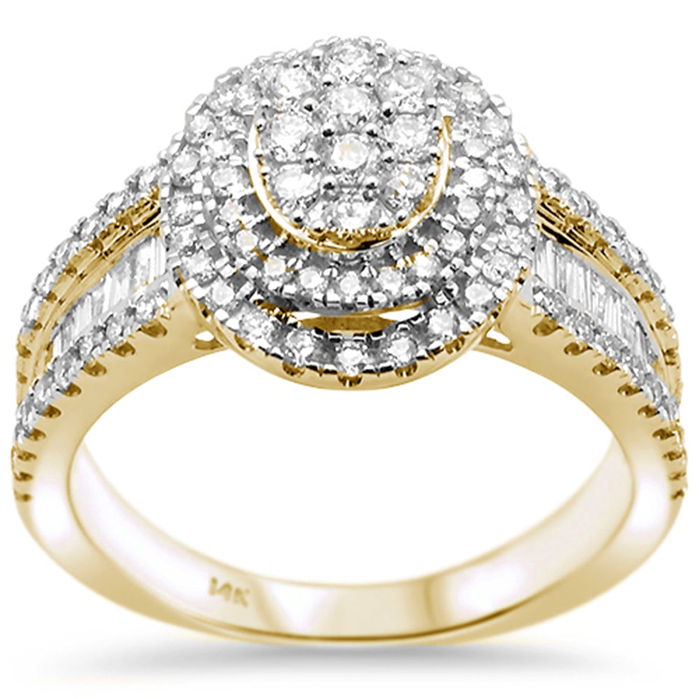 ''SPECIAL! 1.00ct 14k Yellow Gold Oval Shape DIAMOND Engagement Ring Size 6.5''