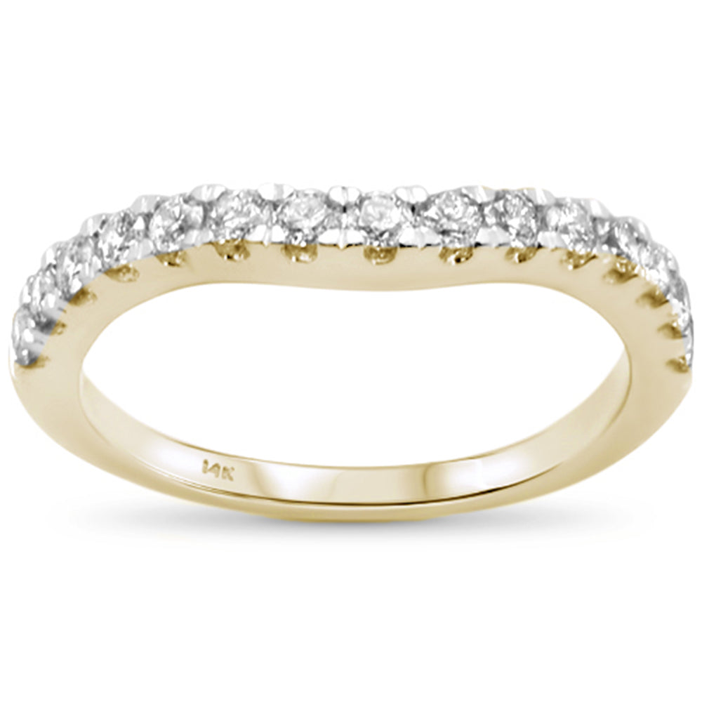 ''SPECIAL! .48ct 14k Yellow Gold Round Diamond Wedding Anniversary Band RING Size 6.5''