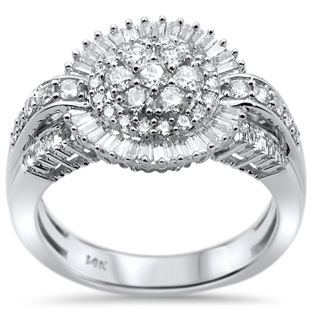 ''SPECIAL! .99ct 14k White GOLD Diamond Engagement Fashion Ring Size 6.5''