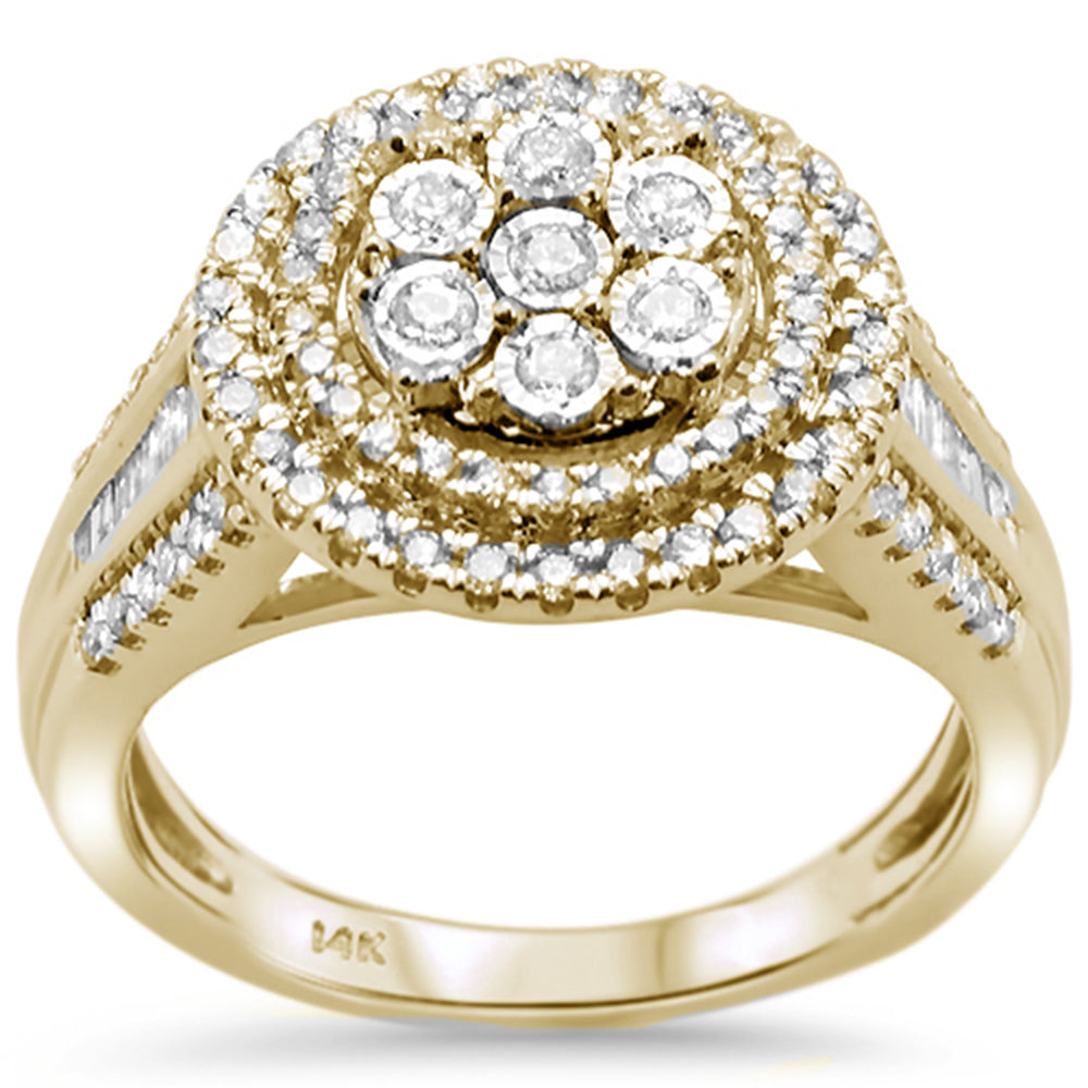 ''SPECIAL! .73ct 14k Yellow Gold Round Diamond Engagement RING Size 6.5''
