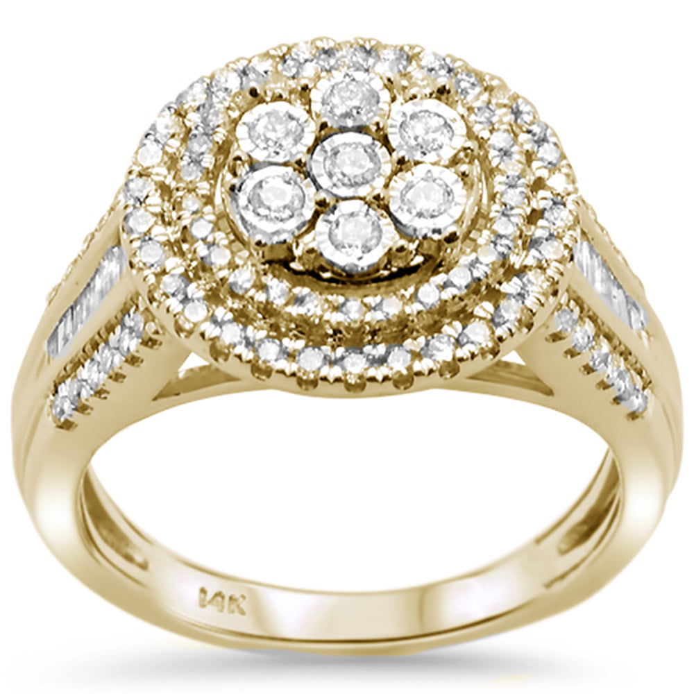 ''SPECIAL! .73ct 14k Yellow GOLD Round Diamond Engagement Ring Size 6.5''