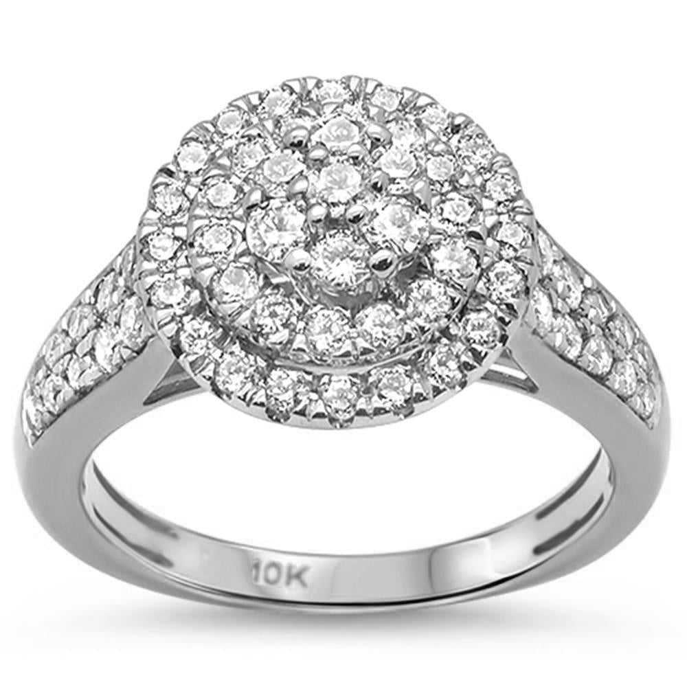 ''SPECIAL! 1.03ct G SI 10k White Gold DIAMOND Engagement Ring Size 6.5''