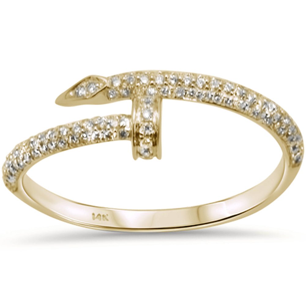 .27ct 14K Yellow Gold Diamond RING Size 6.5