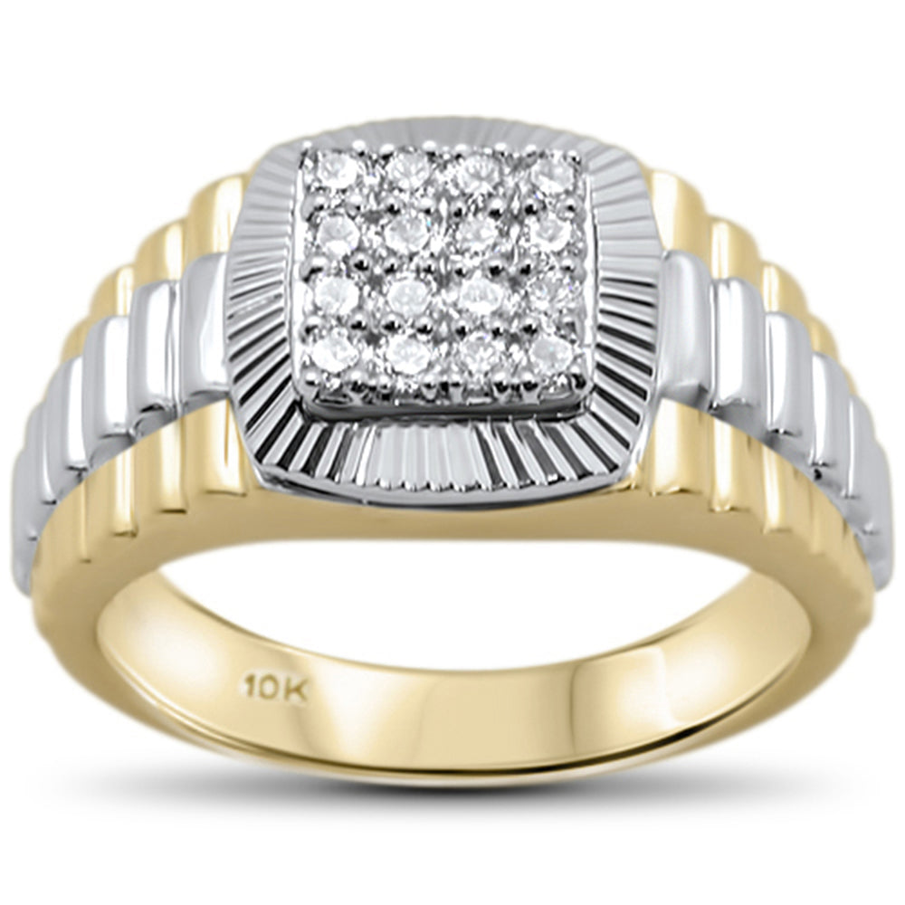 ''SPECIAL! .50ct F SI 10kt Yellow Gold Diamond Men's Band RING''