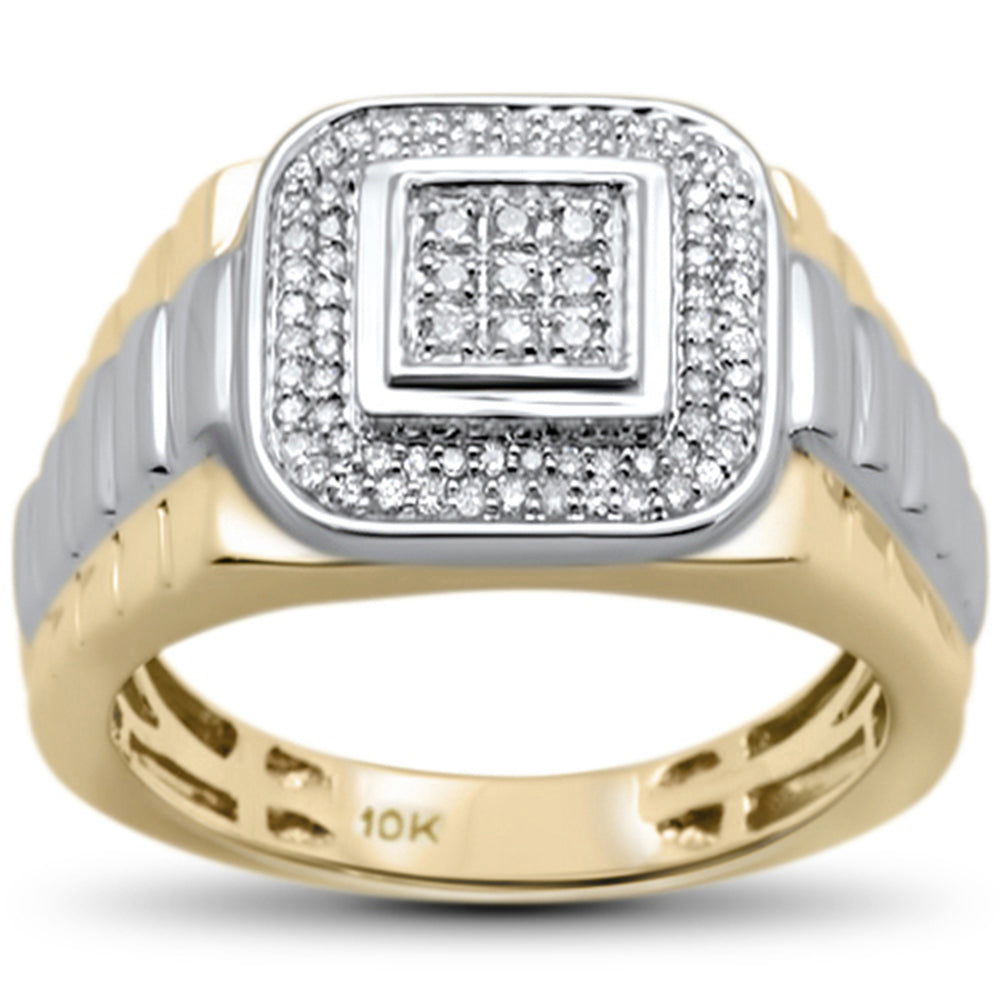 .33ct F SI 10kt Yellow Gold Diamond Men's Band RING