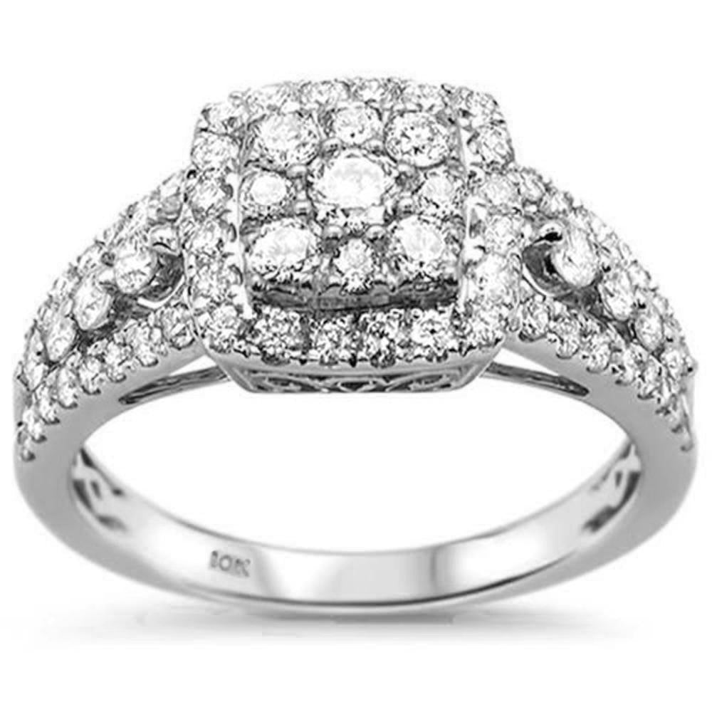 ''SPECIAL! 1.18ct G SI 10K White Gold DIAMOND Engagement Ring Size 6.5''