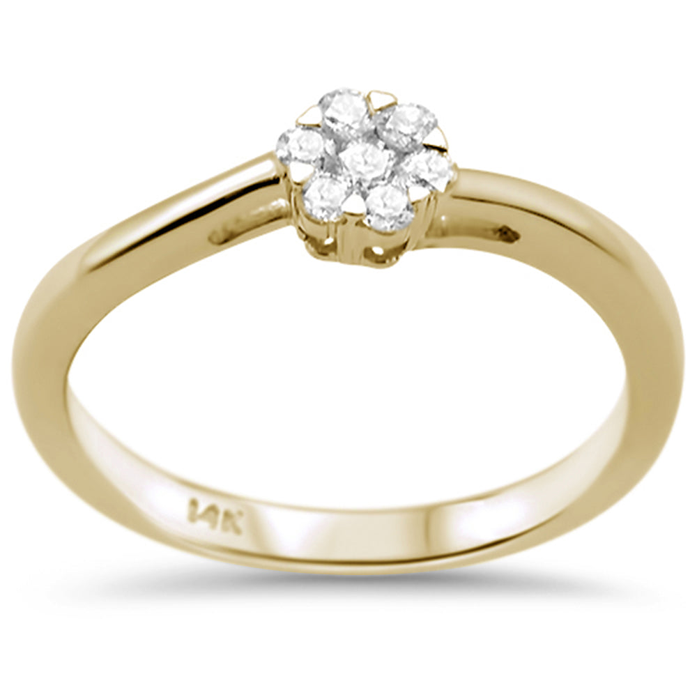 .20ct G SI 14K Yellow GOLD Diamond Ring Size 6.5