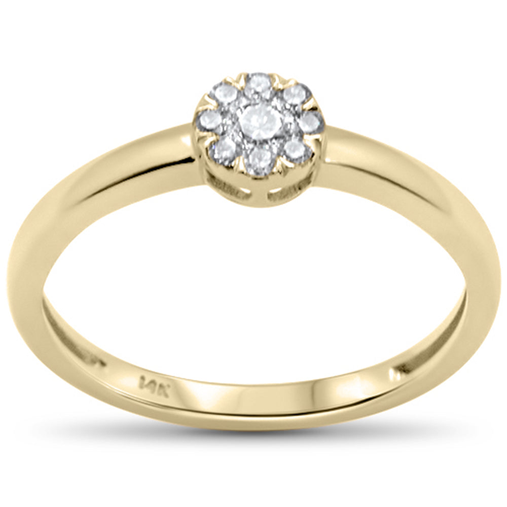 .11ct G SI 14K Yellow Gold Solitaire Diamond RING