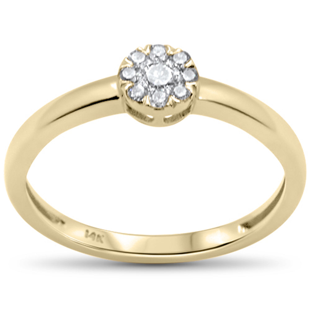 .11ct G SI 14K Yellow GOLD Solitaire Diamond Ring