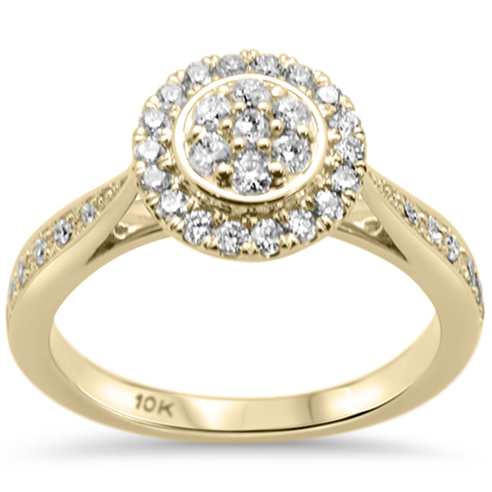 ''SPECIAL! .51ct G SI 10K Yellow Gold Round DIAMOND Engagement Ring Size 6.5''