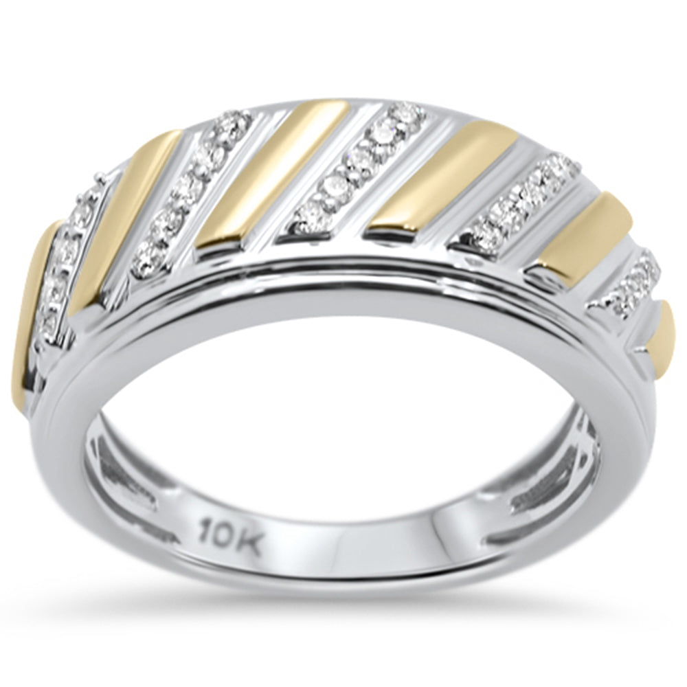 ''SPECIAL!.27ct G SI 10K White GOLD Men's Diamond Ring Size 10''