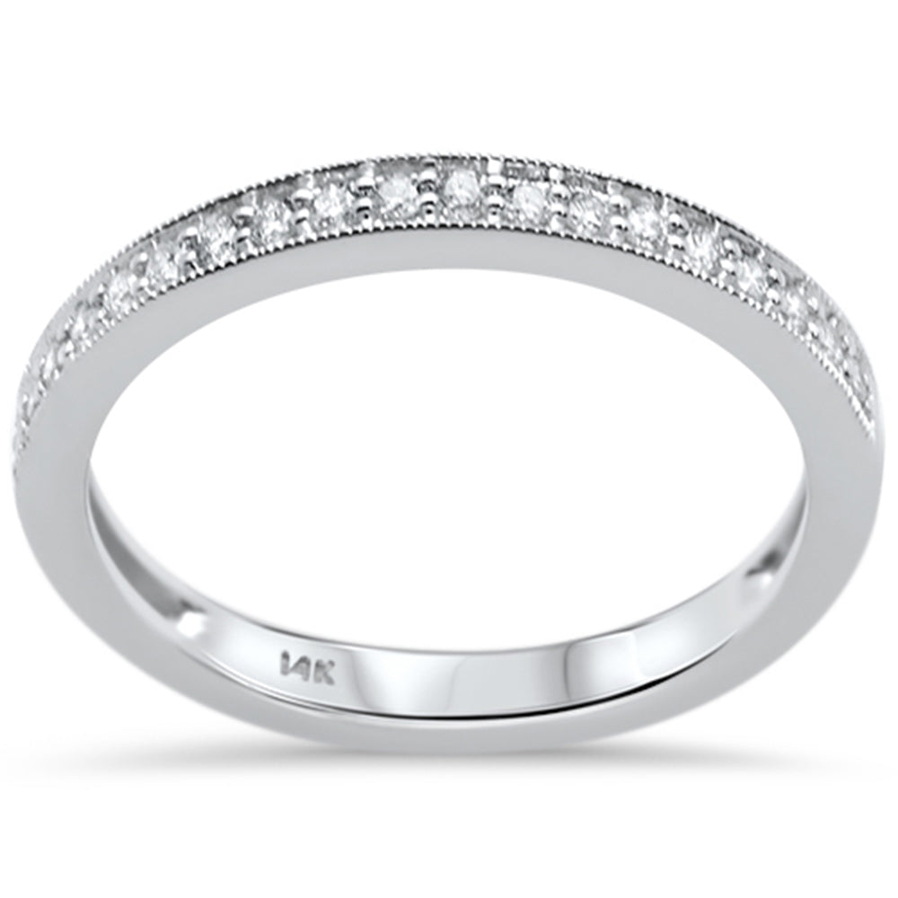 .19CT G SI 14K White Gold Diamond LADIES Diamond Band Size 6.5