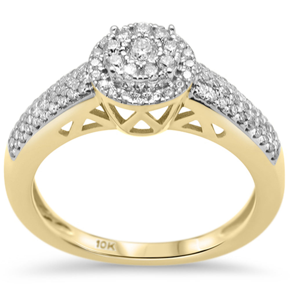 SPECIAL!  .49CT G SI 10K Yellow Gold DIAMOND Engagement Ring Size 6.5