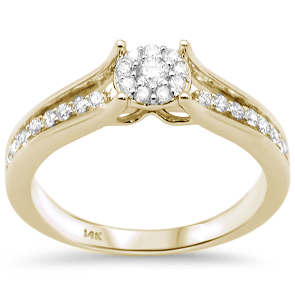 SPECIAL!  .34ct G SI 14K Yellow Gold DIAMOND Engagement Ring Size 6.5