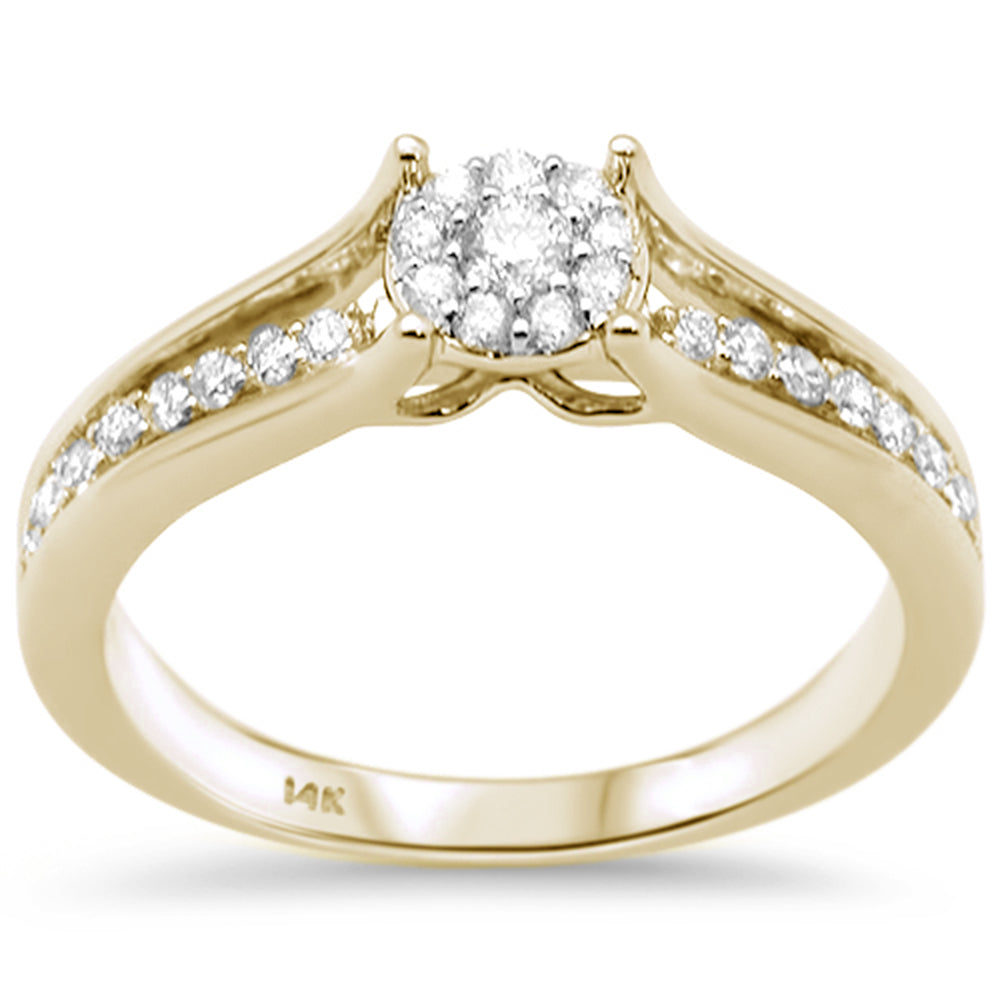 ''SPECIAL! .34ct G SI 14K Yellow GOLD Diamond Engagement Ring Size 6.5''