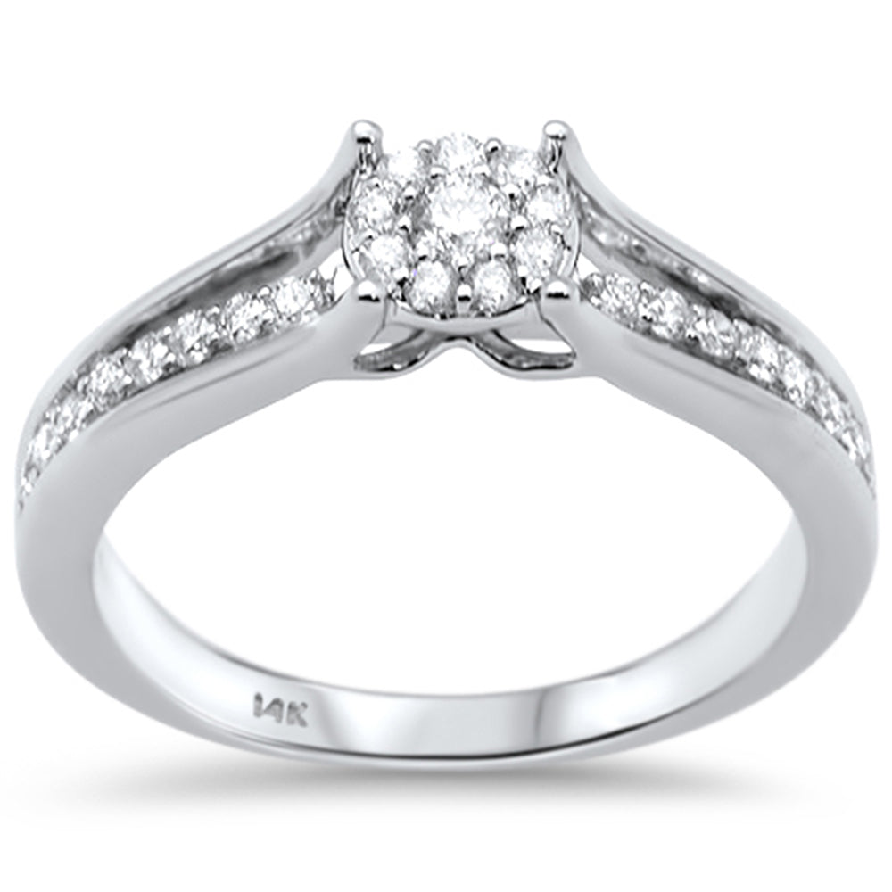 ''SPECIAL! .34ct G SI 14K White GOLD Diamond Engagement Ring Size 6.5''