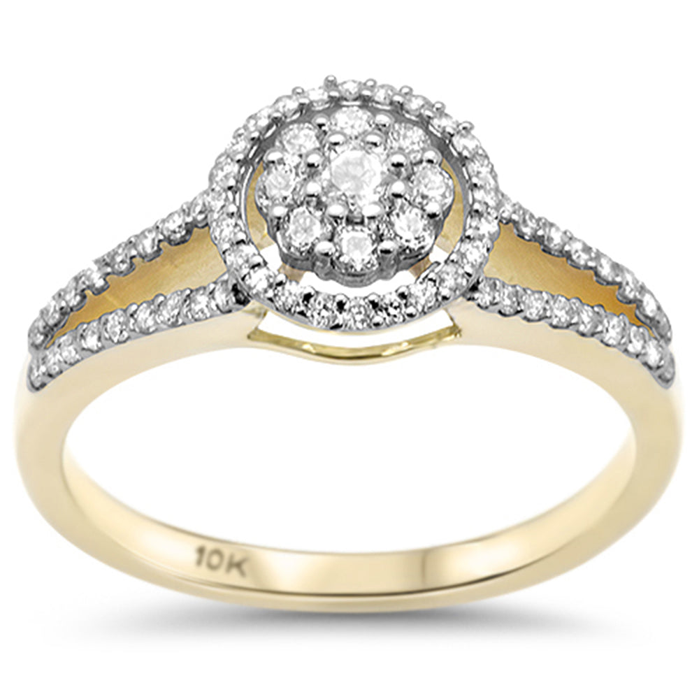 .40ct F SI 10K Yellow Gold DIAMOND Engagement Ring Size 6.5