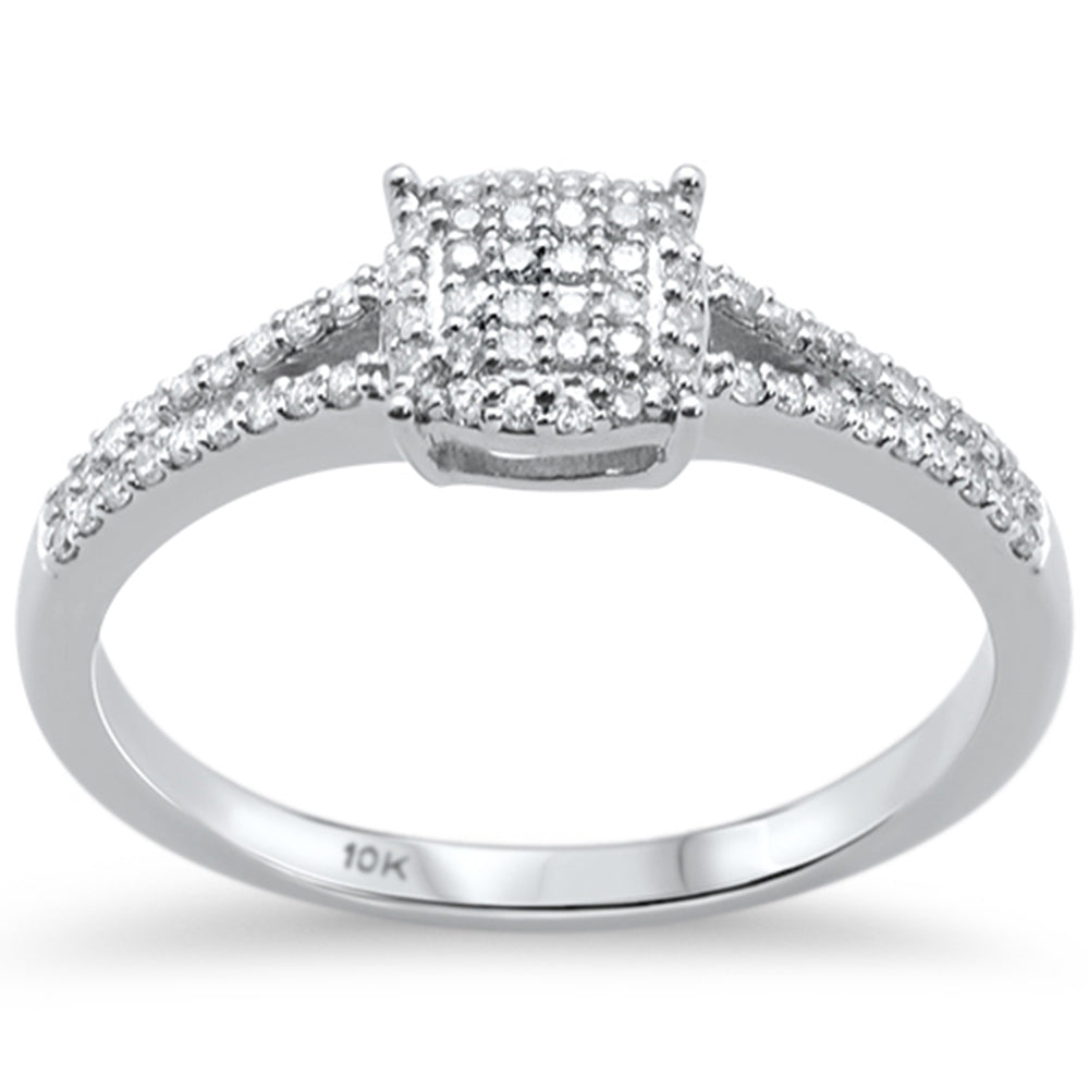 .20ct G SI 10k White GOLD Diamond Engagement Ring Size 6.5
