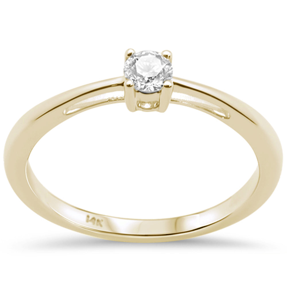 ''SPECIAL! .26ct G SI 14K Yellow Gold Diamond Solitaire RING Size 6.5''