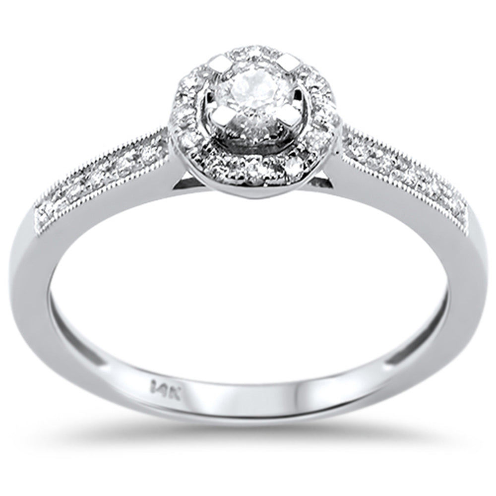 .25ct G SI 14K White GOLD Diamond Engagement Ring Size 6.5