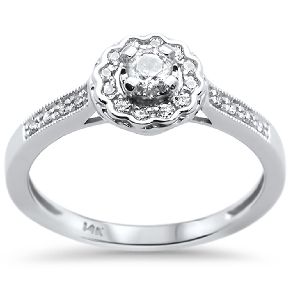 .24ct G SI 14K White Gold Diamond Engagement RING Size 6.5
