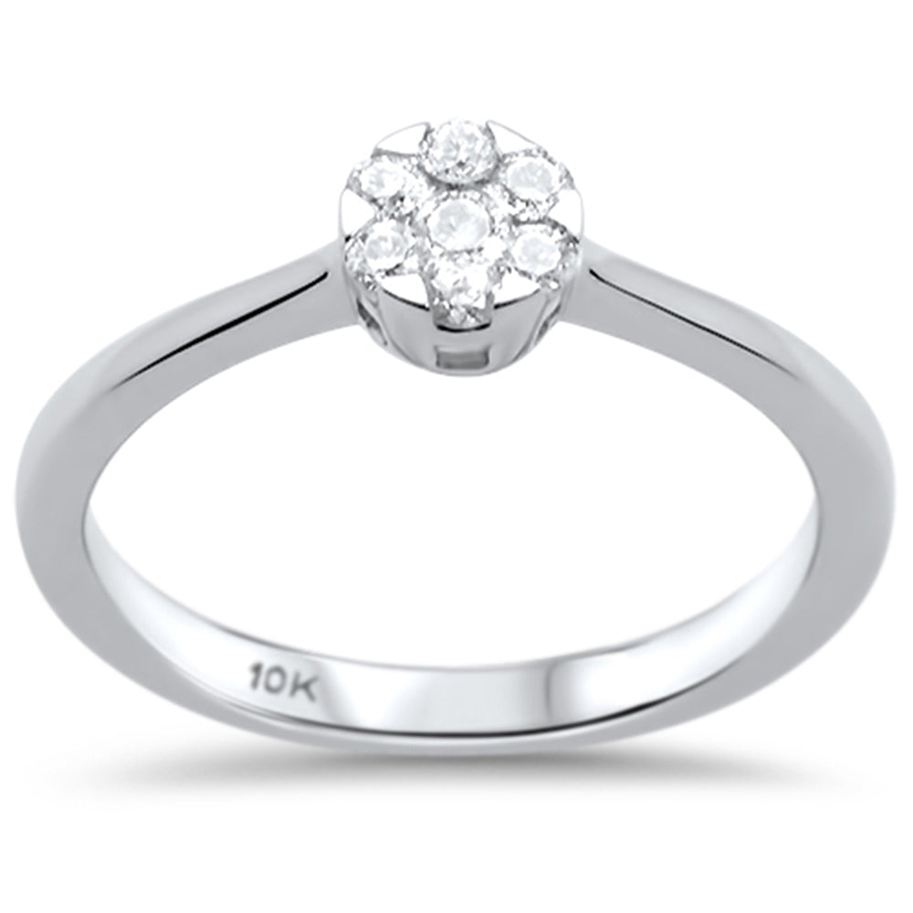 .20ct G SI 10k White Gold Diamond Engagement RING Size 6.5