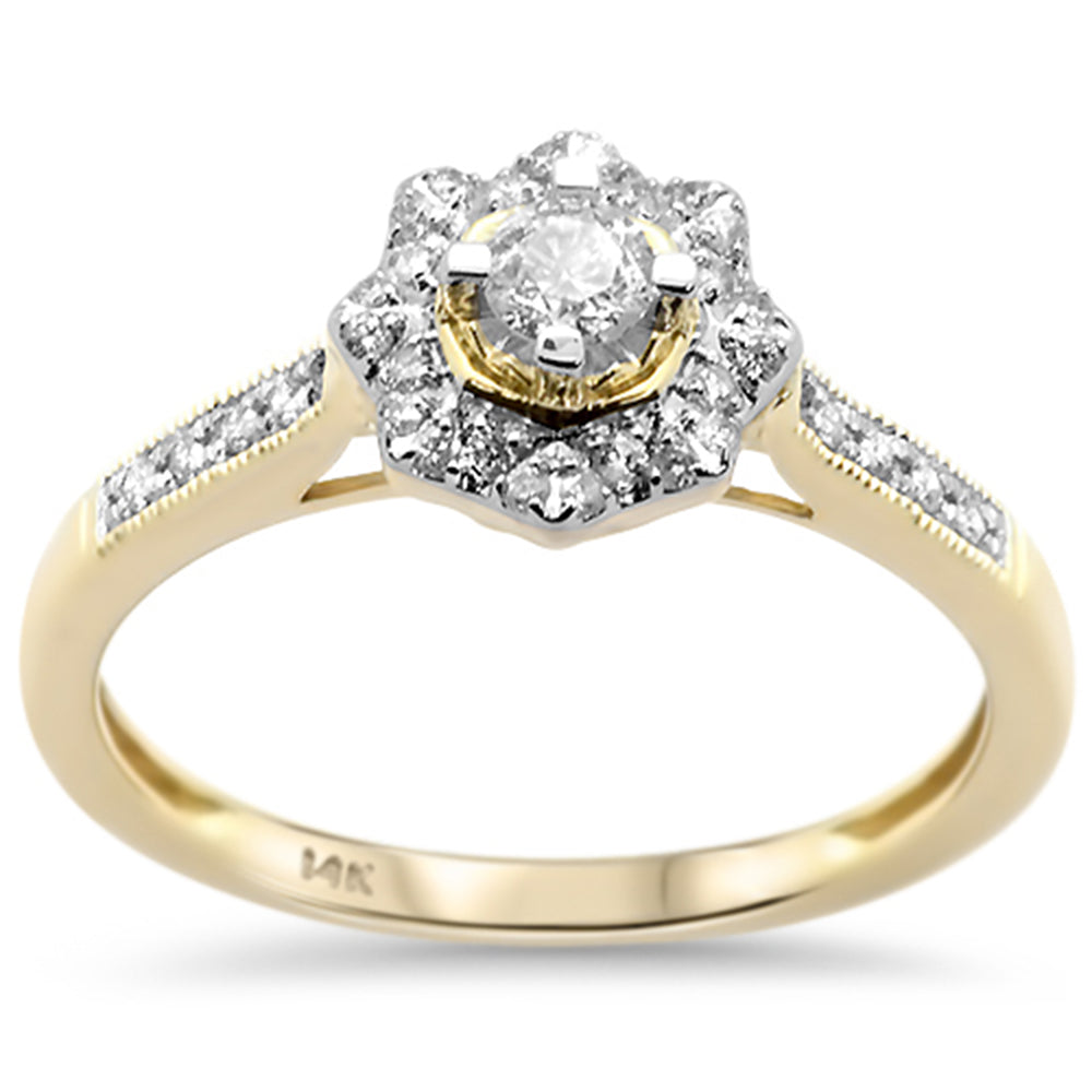 .25ct G SI 14K Yellow Gold Diamond Engagement RING Size 6.5