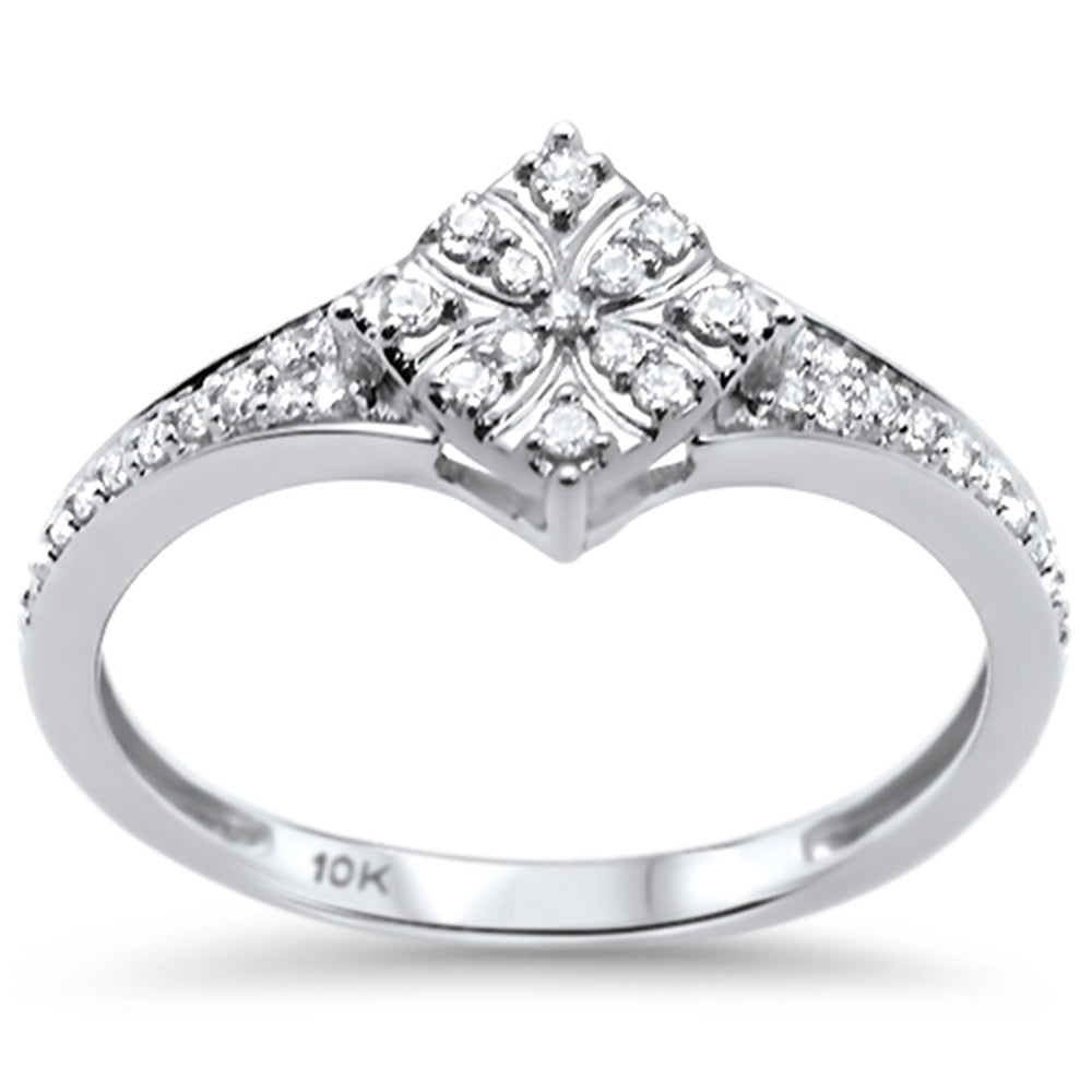 .22ct G SI 10k White Gold Diamond Engagement RING Size 6.5