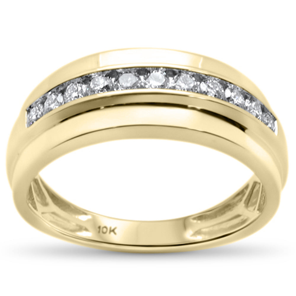''SPECIAL! .52CT G SI 10K Yellow Gold DIAMOND Men's DIAMOND Band Ring Size 10''