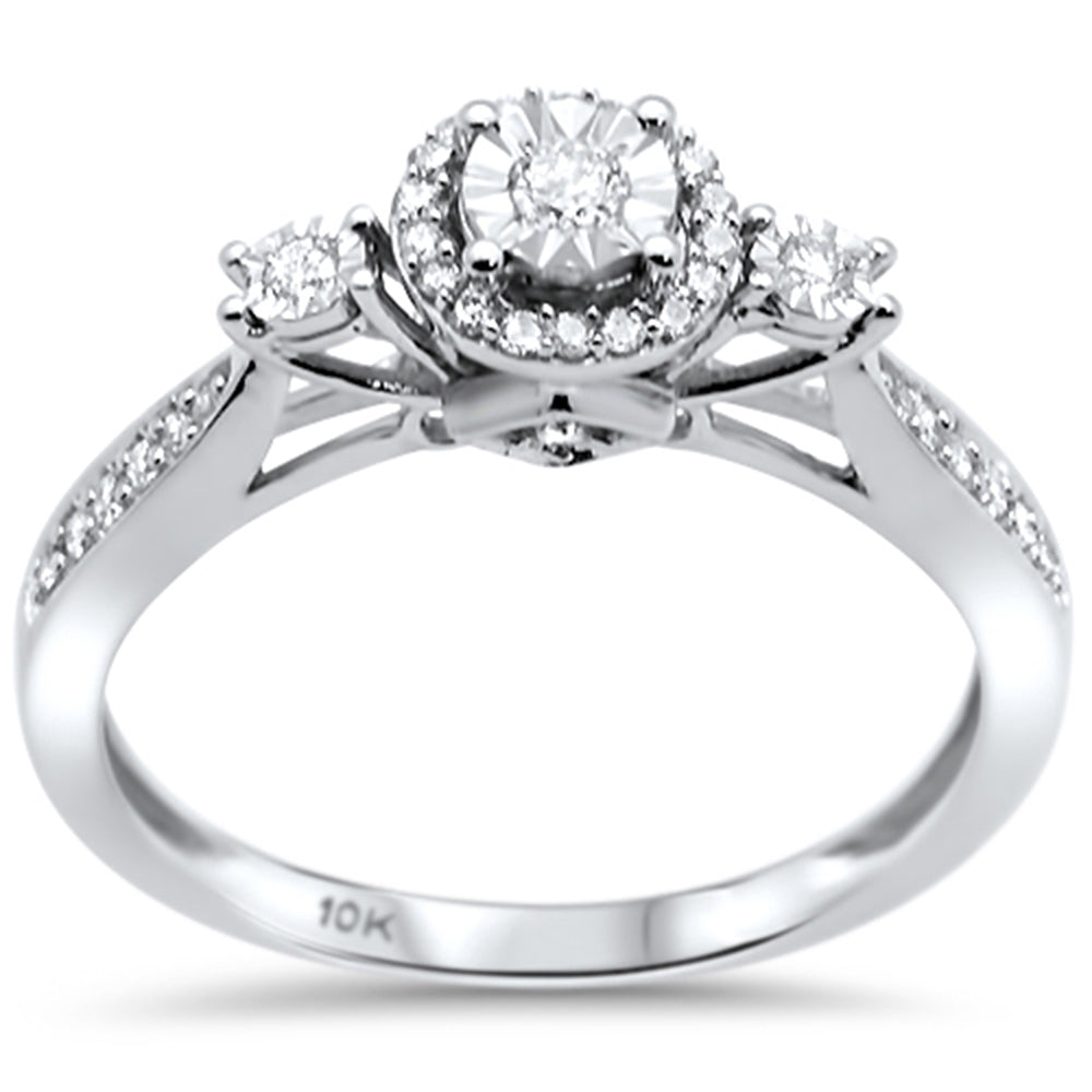 .22ct G SI 10K White Gold Diamond Engagement RING Size 6.5