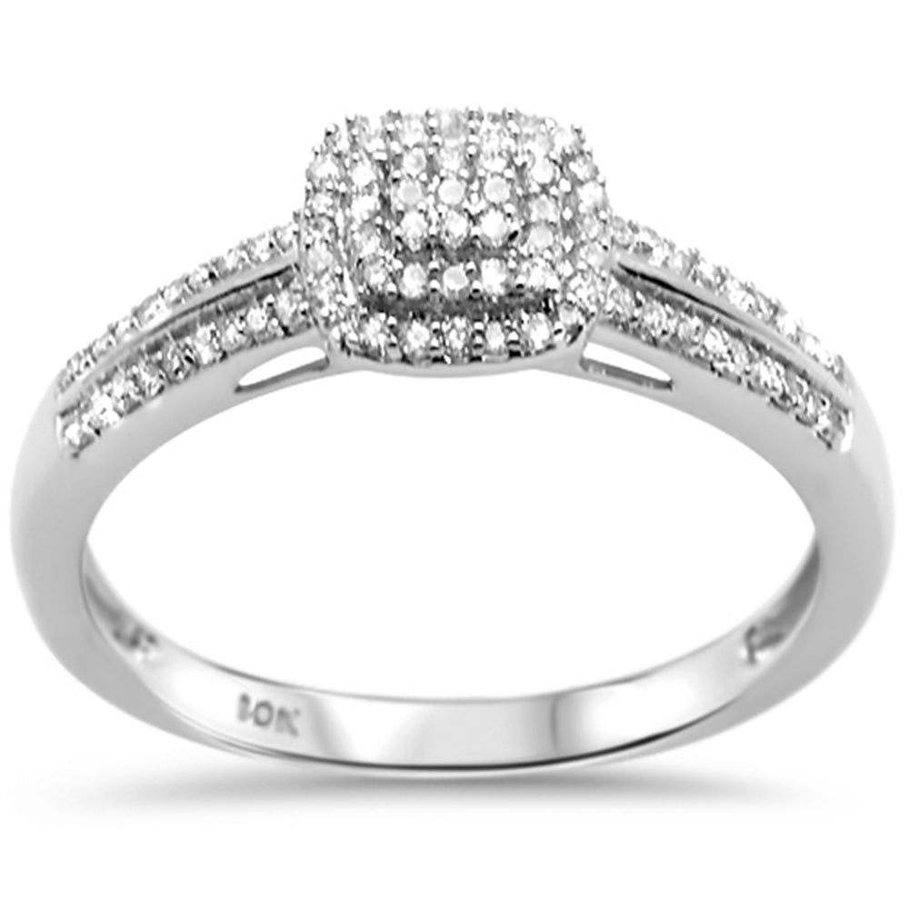 .25ct G SI 10K White GOLD Diamond Engagement Ring Size 6.5