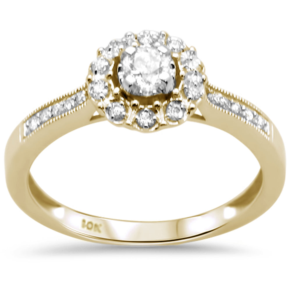 .26ct G SI 10K Yellow Gold Diamond Engagement RING Size 6.5