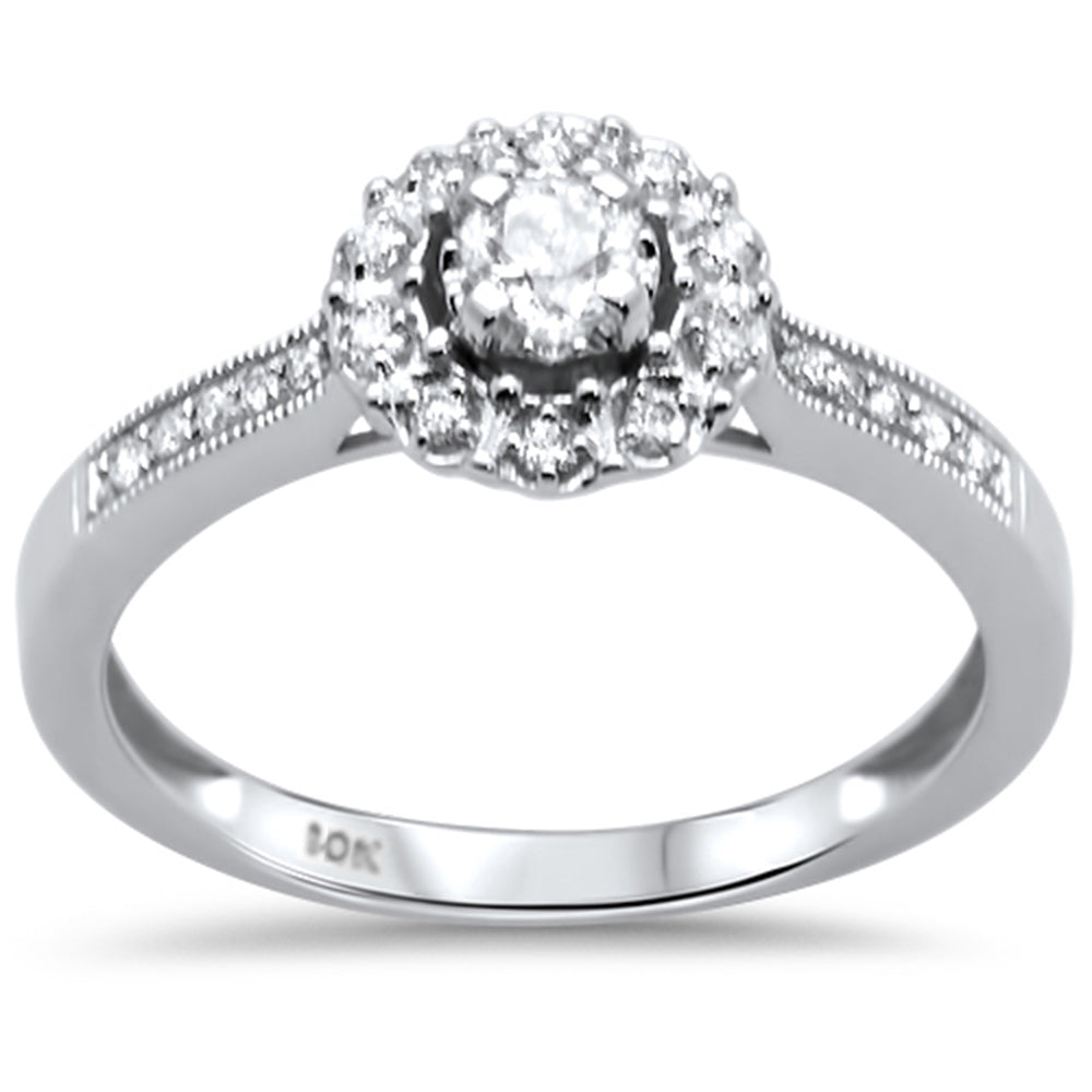 .26ct G SI 10K White Gold Diamond Engagement RING Size 6.5