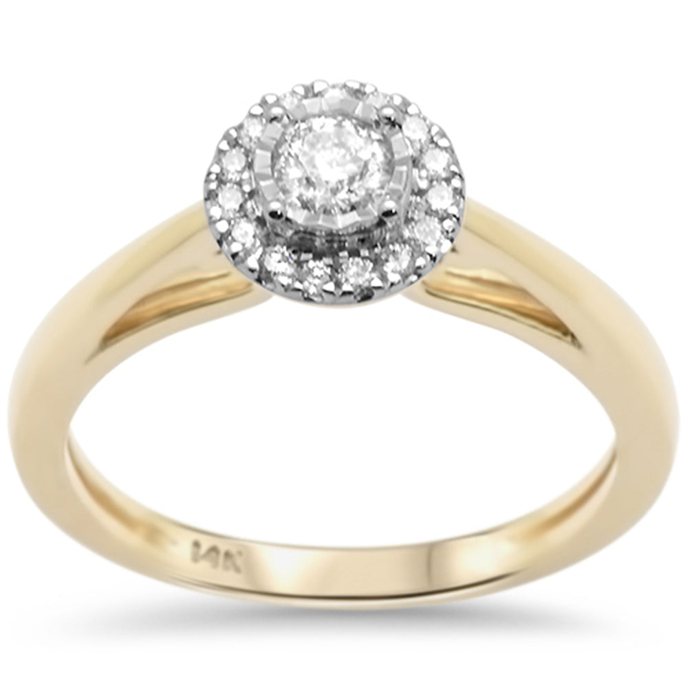 ''SPECIAL! .30ct G SI 14K Yellow Gold DIAMOND Engagement Ring Size 6.5''