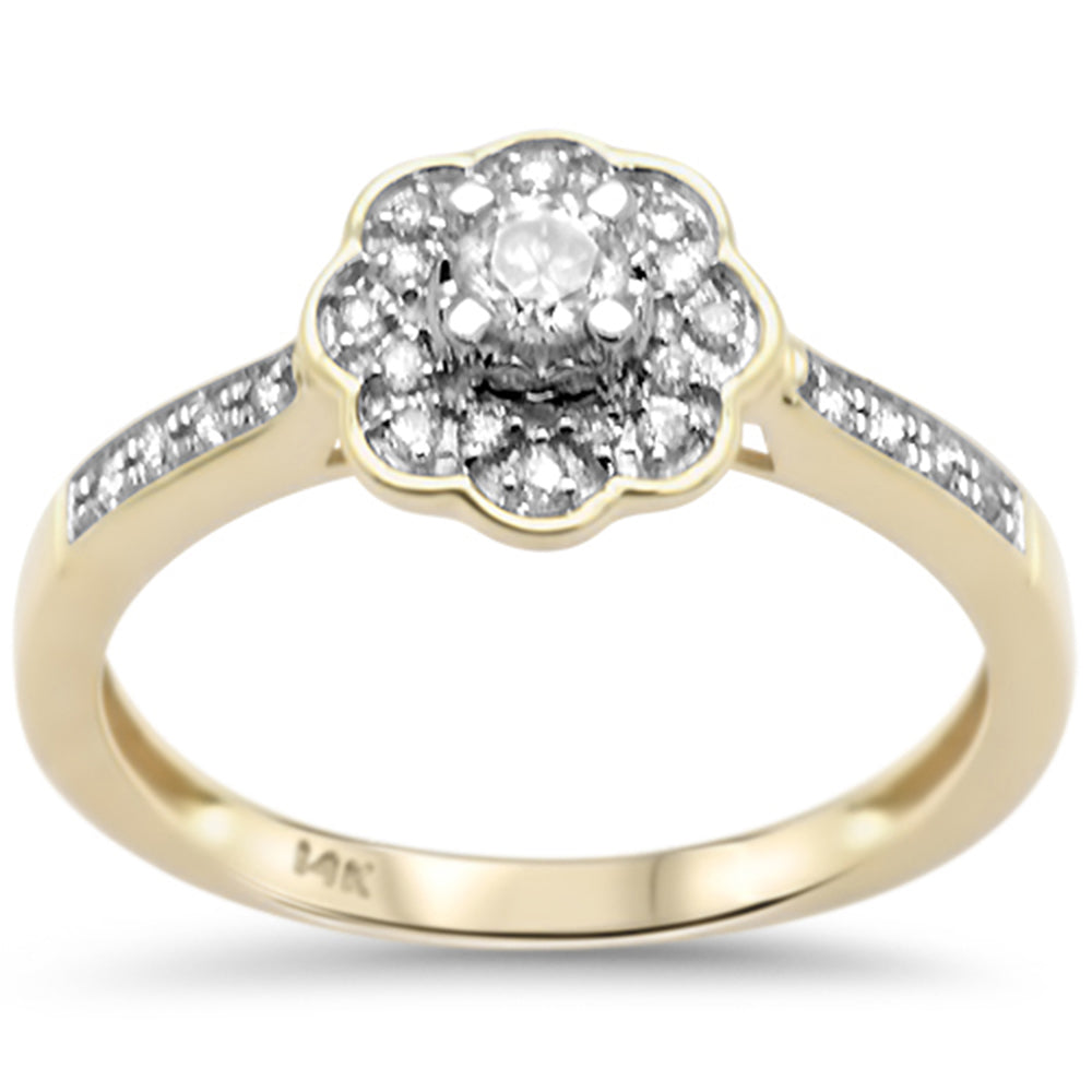 .25ct G SI 14K Yellow Gold Diamond Engagement RING Size 6.5