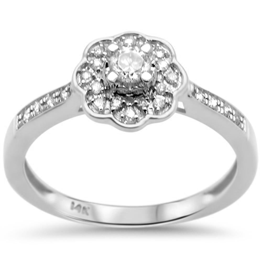 .23ct G SI 14K White Gold DIAMOND Engagement Ring Size 6.5