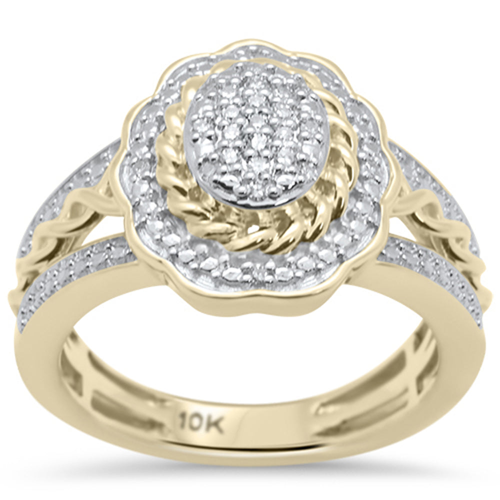 SPECIAL!  .10CT G SI 10KT Yellow Gold Diamond Ladies Diamond RING Size 6.5