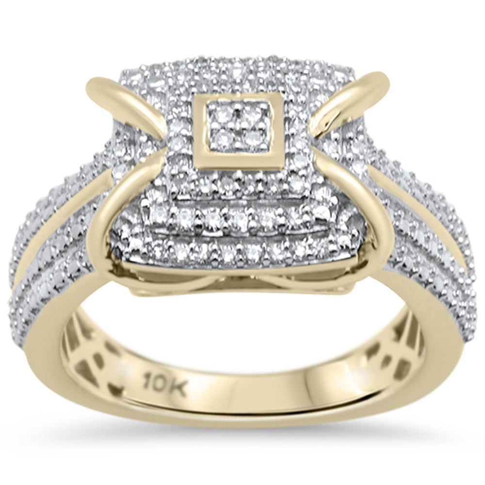 ''SPECIAL! .26CT G SI 10KT Yellow GOLD Diamond Ladies Diamond Ring Size 6.5''