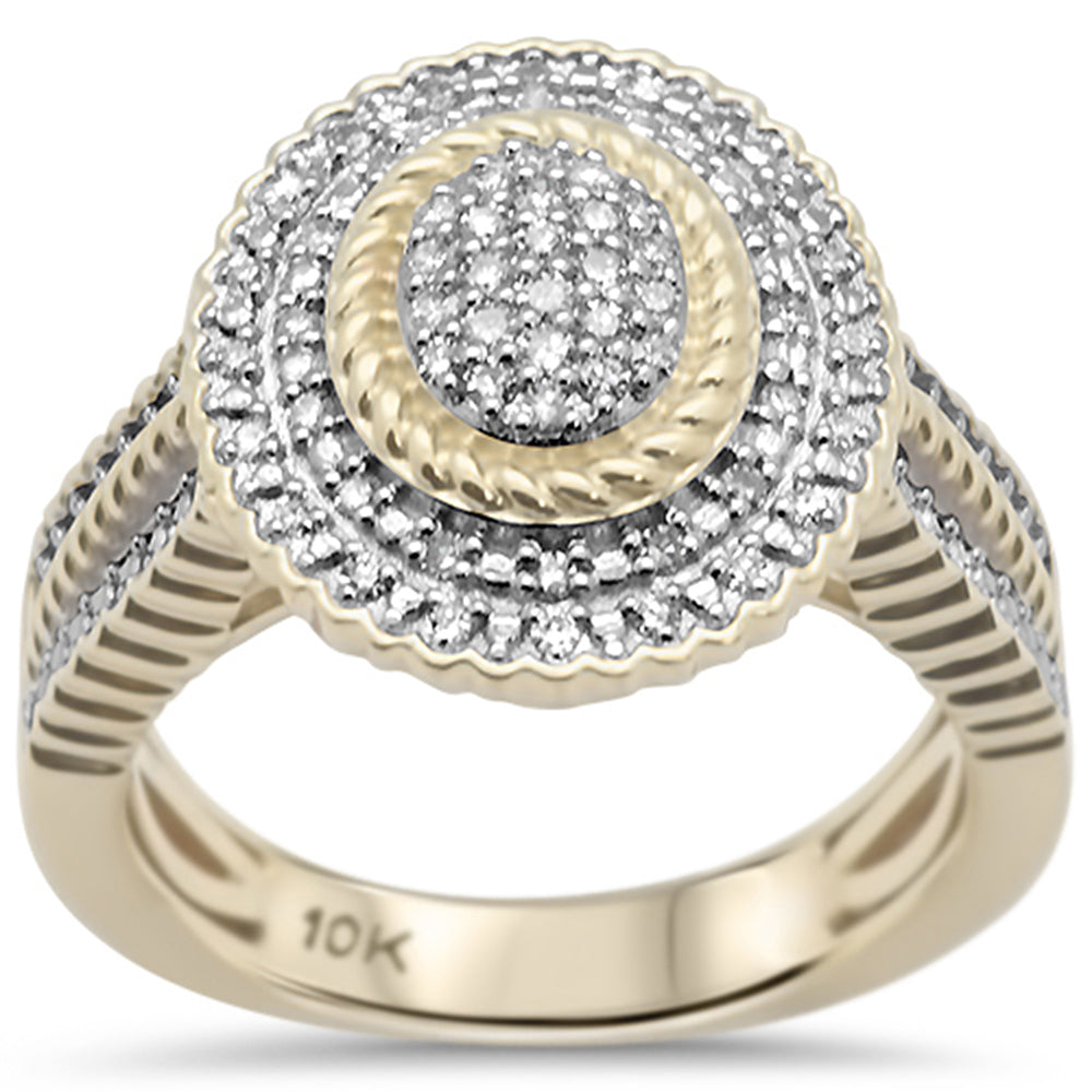 .25CT G SI 10KT Yellow Gold Diamond LADIES Diamond Ring Size 6.5