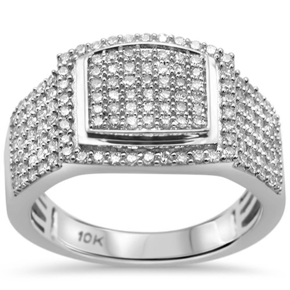 SPECIAL!  1.04ct G SI 10K White Gold Diamond Men's RING Size 10