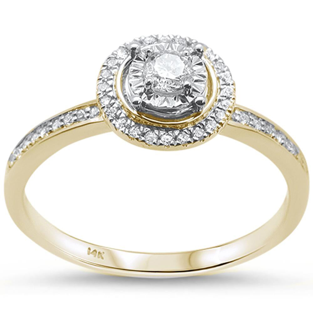 ''SPECIAL! .25ct F SI 14K Yellow GOLD Diamond Engagement Ring''