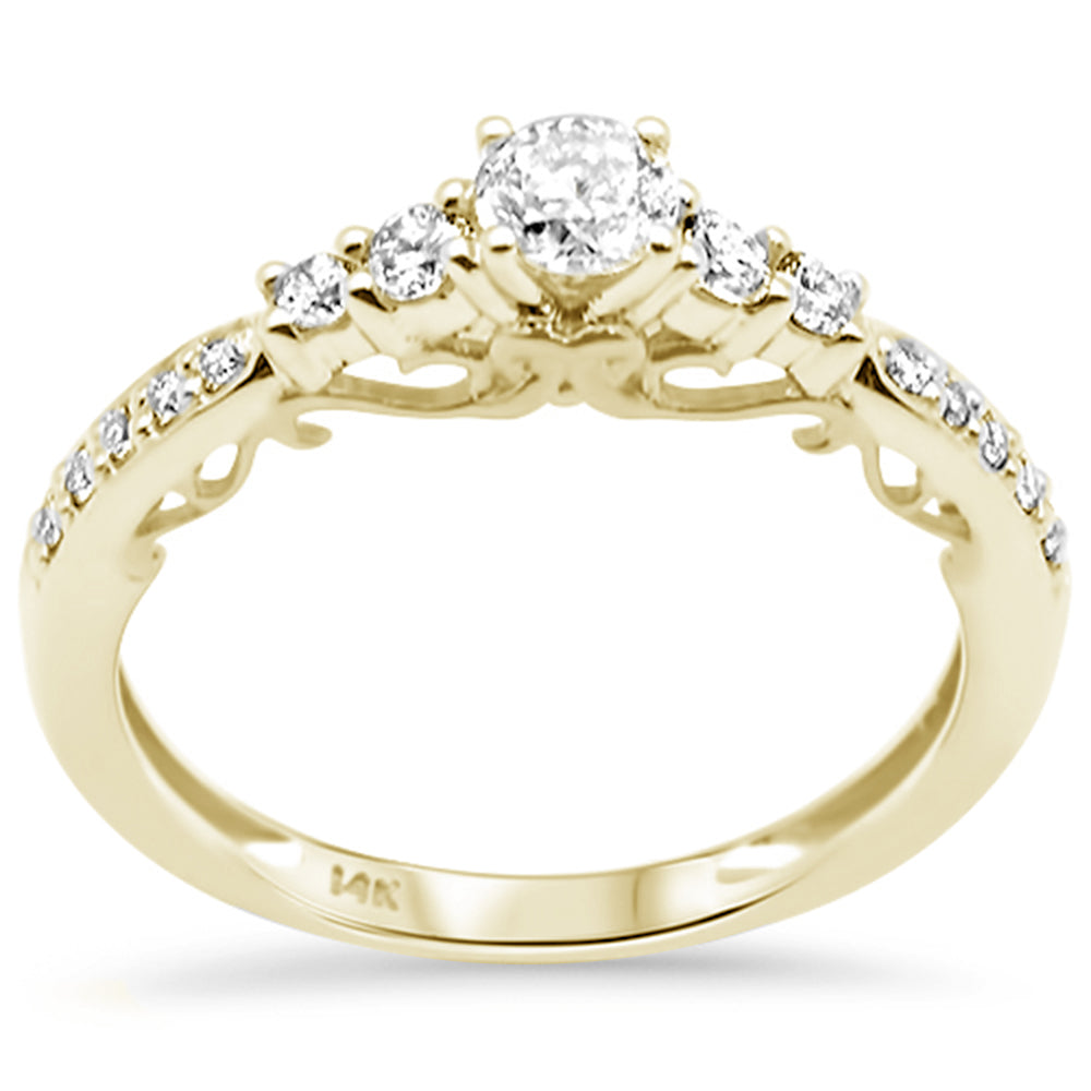 ''SPECIAL! .4ct F SI 14K Yellow Gold DIAMOND Engagement Ring Size 6.5''