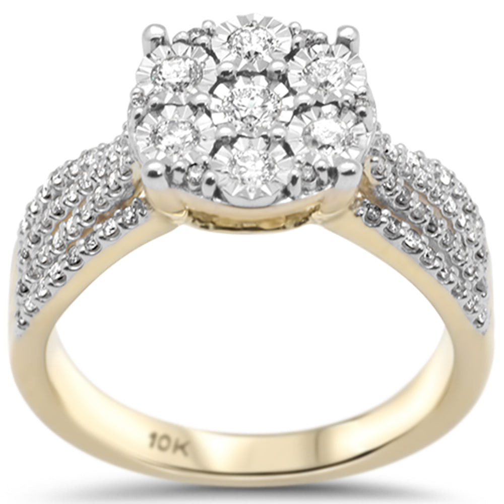 ''SPECIAL!.47ct G SI 10K Yellow Gold Diamond  Engagement RING Size 6.5''